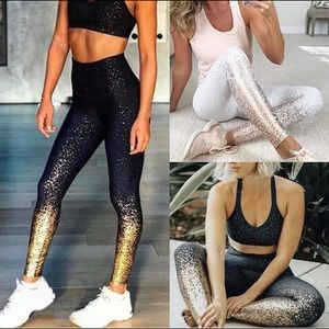 Glitter-Ombre Yoga/Workout Leggings (Preorders)